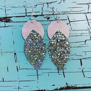 4/$15 Faux Leather Earrings